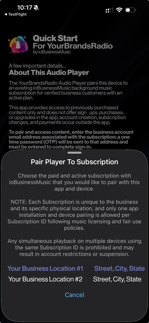 YourBrandsRadio App